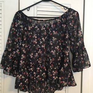 Lulu’s off the shoulder floral top